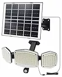 Lepwings Solarlampen für Außen, 426 LED Solarleuchte mit Bewegungsmelder, 4400mAh 3 Modi Solarlichter, IP65 Wasserdichte, 270° Beleuchtungswinkel, 6500K Kaltweiß 2800 Lumens LED Strahler mit 5m Kabel