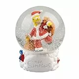 Grupo Erik Schneekugel Die Simpsons Schneekugel Weihnachten Weihnachtsdeko Dekoartikel 8 x 10 x 8 cm - Offizieller The Simpsons Fanartikel Geschenke