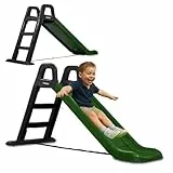 JAMARA 460354 - Fendt Rutsche - aus robustem Kunststoff, Rutschauslauf für sanfte Landungen, breite Stufen und Sicherheitsgriffe, Stabilisierungsgurt, grün