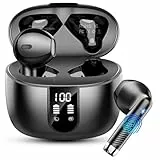 Drsaec Bluetooth 5.4 Kopfhörer, In Ear Kopfhörer Kabellos Bluetooth 2025 Neu 56 Std Kabellose Kopfhörer mit 6D Tiefer Bass, 4 ENC Mic, Noise Cancelling Ear Buds, USB-C, IP7 Wasserdicht Sport Ohrhörer