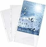 Durable Prospekthüllen (Klarsichthüllen A4 Premium extra stark, 0,08mm) A4 Folienhüllen, 100 Stück, glasklar, 267619