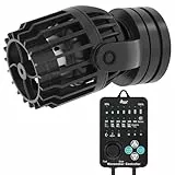 AQQA Strömungspumpe Aquarium, DC 23W 8000 L/h Powerhead, 6 Wellenmodi & Einstellbarer Durchfluss, Leise Aquarium Strömungspumpe mit Starker Magnetischer Basis für 350-1000L Tank