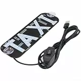 USB-betriebenes Taxi-Dachlicht mit zweifarbigem rotem und grünem LED-Signal, Metall- und Kunststoffkonstruktion für Mietautos, kompaktes Design mit Saugnapf-Halterung, 19 cm x 6,3 cm