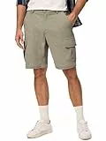 JMIERR Herren Corduroy Kurze Hosen mit Taschen 2025 Sommer Casual Tasten Shorts Elastische Taille Beige L