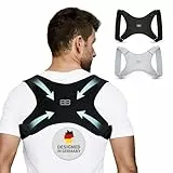 Back Bodyguard Haltungskorrektur - Innovativer Rücken Geradehalter für eine aufrechte Körperhaltung - Rückenstütze - Rückenstabilisator ,Schwarz,S