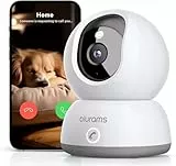 blurams Überwachungskamera Innen, 2K WLAN Kamera, PTZ Hundekamera, 360° IP Kamera für Heimsicherheit, Zwei-Wege-Audio, Bewegungstracking, Nachtsicht,Sirene, Cloud&SD-Karten