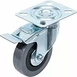 BGS Do it yourself Lenkrolle mit Bremse - mit Anschraubsockel - Ø 75 mm 81957