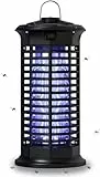 Elektrischer Insektenvernichter, Moskito Killer Stromschlag Insektenlampe Mücken Wirksam IPX4 Wasserdicht Fliegenfalle Mückenschutz für Küche Wohnzimmer und Kinderzimmer, draußen