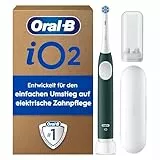 Oral-B iO Series 2 Elektrische Zahnbürste/Electric Toothbrush, 1 Aufsteckbürste, 3 Putzmodi für Zahnpflege, Magnet-Technologie, Designed by Braun, Forest Green