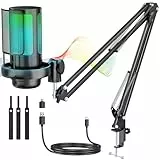 Anykuu Kondensator Microphone Kit Professional, 192kHZ/24 USB Gaming Mikrofon PC Streaming Podcast USB Mikrofon Popschutz, für Gaming/Studio/Youtuber Karaoke/Podcasting