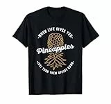 Umgedrehter Ananas-Swinger-Lifestyle T-Shirt