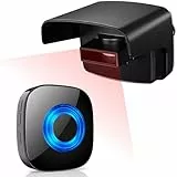 Funk Durchgangsmelder Aussen, PHYSEN Bewegungsmelder Alarm Bewegungssensor IP55 Wasserdichter Anti-Diebstahl Alarmanlage, Auffahrtsalarm & Detektor Tunkklingel, für Wohnung/Auto/Hof/Garage