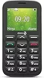 Doro 1380 entsperrtes 2G-Dual-SIM-Mobiltelefon für Senioren mit 2,4-Zoll-Display, Kamera und Notruftaste (schwarz) [britische und irische Version (schwarz)]