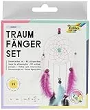 folia 23819 - Bastelset Traumfänger Girly - Set zum Erstellen eines wunderschönen Traumfängers in modernen Pastelltönen