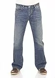 LTB JEANS Herren Jeans Bootcut RODEN - Normal Waist Herren Bootcut Jeans mit Knopfleiste und Stretch - RODEN GIOTTO WASH Jeanshose Blau 36W / 34L