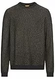 camel active Herren Strickpullover aus einem Baumwollmix Dunkelgrau, Menswear-XL