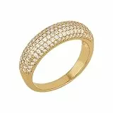 NOELANI Ring 925 Sterling Silber Damen Ringe, mit Zirkonia synth., Gold, Kommt in Schmuck Geschenk Box, 2030076