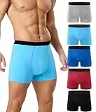 FORVEVO Inkontinenz Pants Männer 150ml Baumwolle,Waschbar Boxershorts Herren für Inkontinenz Unterwäsche mit Saugfähigkeit Pants,Wiederverwendbar Auslaufsichere Unterhosen 5er Pack Multicolor01 L