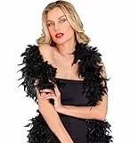 W WIDMANN MILANO Party Fashion - Federboa, Länge circa 180 cm, Feder-Schal, Accessoire, Kostüm, Karneval, Halloween
