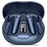 AI Kopfhörer Übersetzer, 3-in-1 Sprachübersetzer Kopfhörer 164 Sprachen mit App, 7 Übersetzungsmodi Echtzeit Übersetzer Ohrhörer, 48H Bluetooth 5.3 Übersetzer Kopfhörer für Lernen, Reisen, Dunkelblau