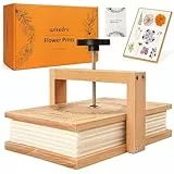 wisedry Blumenpresse-Kit, einfaches Pressen in einem Schritt, gleichmäßiger Druck, 6 Schichten, Blumenpresse-Kit von 27,4 x 17,3 cm für Kinder und Erwachsene, tolles Geschenk für Blumenliebhaber