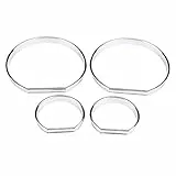 Auto Armaturenbrett Dekoration Rahmen, Fydun 4pcs Auto Panel Tachometer Gauge Dekoration Frame Dial Ringe Trim für E46