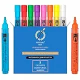 Pinturale Arts Set 8 Kreidestifte Für Fenster | 3mm Spitze | Kreidemarker Fenster | Chalk Marker, Kreidestift, Glasstift, Fensterstifte Abwaschbar