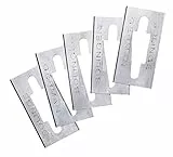 kwb 5er Pack Ersatzmesser für Hobby-Hobel, 45 mm, Stahl, Handhobel, Schlichthobel, Einhandhobel