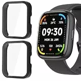 Blueshaweu Schutzhülle für IDW26 Smartwatch-Hülle, harte PC-Hülle mit gehärtetem Glas Displayschutz, kompatibel mit Faweio IDW26, KEEPONFIT, FUYOTI, Hikwel, aitafy, Bambooinn IDW26 Smart Watch 4,6 cm