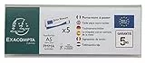 Exacompta 85358D 5er Pack Tisch-Namensschilder Querformat DIN A5 gefaltet aus hochwertigem Acryl beidseitig verwendbar UV beständig 21,0x7,5 cm Tischaufsteller Tischschild transparent