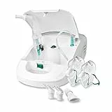 Medisana IN 550 Inhalator, Inhalationsgerät mit Mundstück und Maske für Erwachsene und Kinder, Vernebler Inhaliergerät bei Erkältung oder Asthma mit extra viel Zubehör, Integriertes Zubehörfach