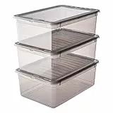 keeeper Aufbewahrungsboxen mit Air Control System, 3-teiliges Set, 3 x 11 l, Bea, Transparent