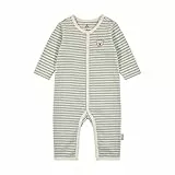 Steiff Strampler langarm EU Größe 80 harbor gray, langarm Strampelanzug für Babys, Body langärmelig Einteiler, weicher und bequemer Wickel-Strampler, waschmaschinenfest