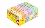 Jovi Plastilin, leicht formbare Modelliermasse für Kinder ab 2 Jahren, Blister mit 6 Pastell-Farben je 50g