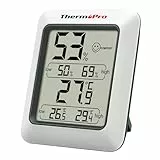 ThermoPro TP50 digitales Thermo-Hygrometer Innen Thermometer Raumthermometer mit Aufzeichnung und Raumklima-Indikator für Raumklimakontrolle Klima Monitor
