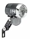 AXA Blueline 50 E-Bike 6-12V – LED Fahrradlicht – 50 Lux – 70 m Sichtweite – 4.000 m gesehen werden – Sichtbar von der Seite – StVZO zugelassen, Schwarz