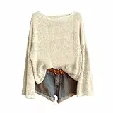 Norweger Pullover Damen Langarm Rundhals Elegant Oberteil Vintage Damenpullover Casual Langarmshirt Print Bequem Bluse Trendiger Sweatshirt Damen Ohne Kapuze Bluse Jumpers Tops