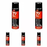 3M Scotch-Weld Sprühklebstoff 77 – Aerosol-Klebstoff mit kurzer Ablüftzeit und langer Klebespanne für dauerhaften Halt – 500ml – Beige (Packung mit 5)