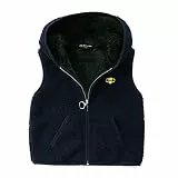 Happy Cherry Baby und Kleinkind Fleece-Weste atmungsaktive Westen für Jungen und Mädchen Outdoor mit Reißverschluss Kapuze