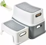 UCAMP Tritthocker für Kinder 2 Stufen - Robuster Hocker für Badezimmer, Waschbecken und Toilette - Anti-Rutsch, Sicherer Trittschemel für Kleinkinder
