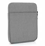 MyGadget Nylon Sleeve Hülle für Tablet bis 6,8 Zoll [ 18 x 13,5 cm ] - Schutzhülle Tasche z.B. Kindle Paperwhite | Tolino Vision 1-4 | Shine 1-3 - Hell Grau