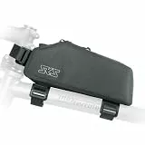 SKS GERMANY Race TOPTUBE Bag Fahrradtasche (Spritzwasserdichtes verschweißtes Obermaterial, kürzbare Klettstraps oder Schraubadapter, reflektierende Elemente, Kabeldurchführung)