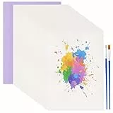 Realjoy 50 Blätter Aquarellpapier A4 200g/㎡, Weiß Aquarell Papier A4, Aquarellblock Watercolor Paper für Studenten, Anfänger, Aquarell und Skizzen(29.7x21cm)