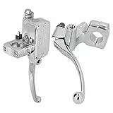Akozon 2 Stück Motorrad Kupplung Bremshebel, 1 Zoll Vorne Hauptbremszylinder Universal Hydraulische Bremse Kupplungshebel