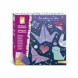 Janod - Origami Kit für Kinder - 200 Blatt Papier mit visuellen Effekten und 15 Modellen - DIY - Les Ateliers Du Calme - Kreatives Freizeitset für Kinder - Konzentration und Kreativität - Ab 7 Jahre