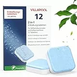 VILLAPOOL 12 Stück Entkalkungstabletten für JURA, 2-Phasen-Entkalkungstabletten kompatibel mit Jura Kaffeevollautomat