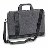 Pedea Laptoptasche Fancy Notebook-Tasche bis 17,3 Zoll (43,9 cm) Umhängetasche mit Schultergurt, Grau