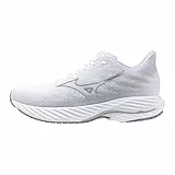 Mizuno Wave Rider 28 Herren-Laufschuh, White-Ultimate Grey, 10.5