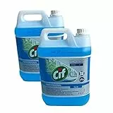 CIF Profi Glasreiniger Scheibenreiniger Fensterreiniger Fensterputz Spiegel und Glasflächen Reiniger fettlösend - Made in germany (2 x 5L Kanister)