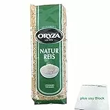 Oryza Naturreis Langkorn Vollkorn (500g) + usy Block